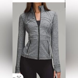 Lululemon Athletica Women's Heathered Gray Zip-Up Jacket